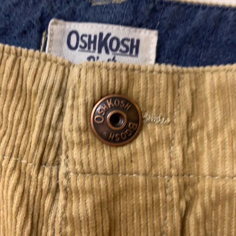 OshKosh B’Gosh 4 toddler corduroy tan straight leg pants kids clothes